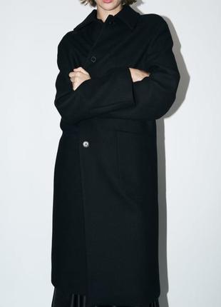 Нове жіноче пальто zara 75%вовни розмір m4 фото