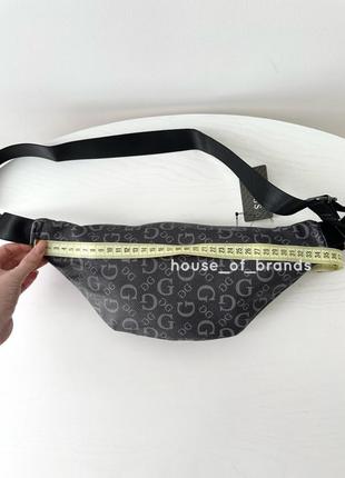 Мужская брендовая сумочка бананка guess ezra logo fanny pack belt bag гезз оригинал сумка слинг на подарок мужу подарок парню6 фото