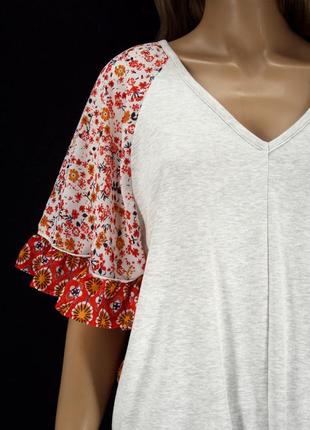 Оригинальная комбинированная блузка "sheilay". размер s.5 фото