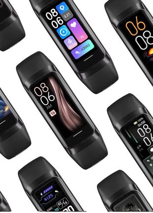 Фитнес-браслет smart fitness band мужской смарт браслет женский спортивные смарт часы smart watch, черные7 фото