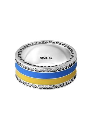 Срібна каблучка перстень кільце колечко кольцо срібло пандора pandora silver s925 ale з біркою і пломбою 925 проба з україною в серці