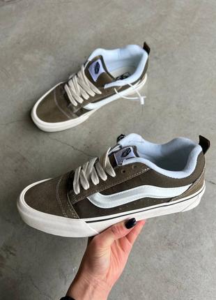 Мужские кеды в стиле vans knu skool khaki8 фото