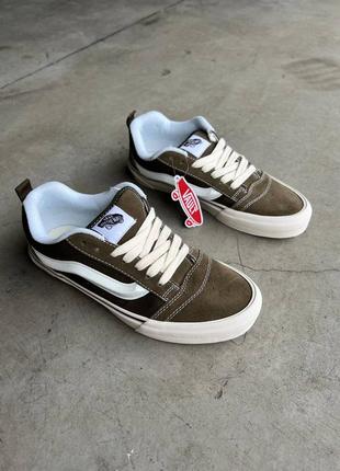 Мужские кеды в стиле vans knu skool khaki6 фото