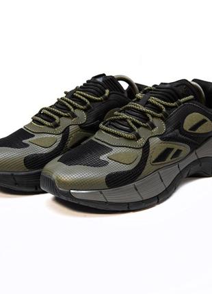 Reebok zig kinetica 2.5 edge plus black&amp;khaki.2 фото