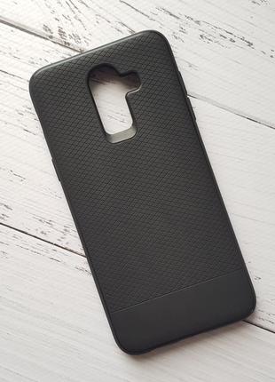 Чехол для samsung galaxy j8 2018 (j810) силиконовый, черный