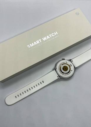 Женские смарт часы smart watch silver смарт-часы белые классические5 фото