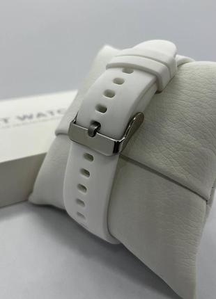Женские смарт часы smart watch silver смарт-часы белые классические3 фото