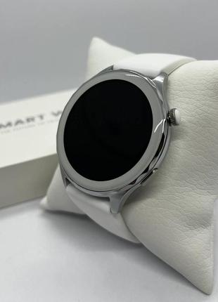 Женские смарт часы smart watch silver смарт-часы белые классические2 фото