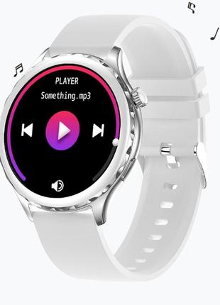 Женские смарт часы smart watch silver смарт-часы белые классические9 фото