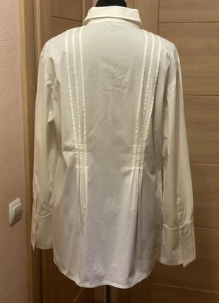 Новая стильная белая блуза рубашка repeat 48, 50, 52 большой размер или л, хл, ххл9 фото