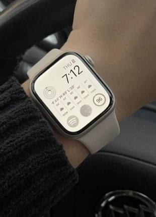 Смарт годинник smart apple watch чоловічі жіночі спортивні смарт-годинник білий6 фото