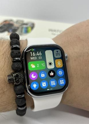 Смарт годинник smart apple watch чоловічі жіночі спортивні смарт-годинник білий2 фото