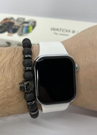 Смарт годинник smart apple watch чоловічі жіночі спортивні смарт-годинник білий3 фото