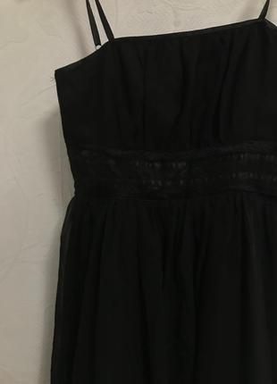 Черное вечернее платье с корсетным верхом2 фото
