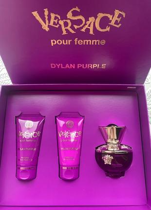 Парфюмированный набор женский versace pour femme dylan purple