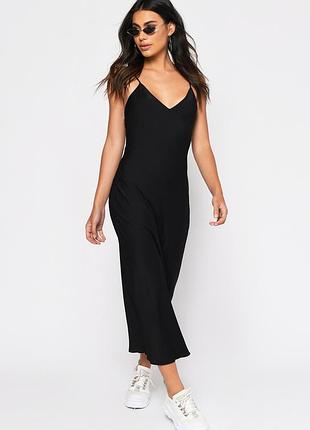 😲💣😲шикарне чорне плаття міді від boohoo💣😲💣