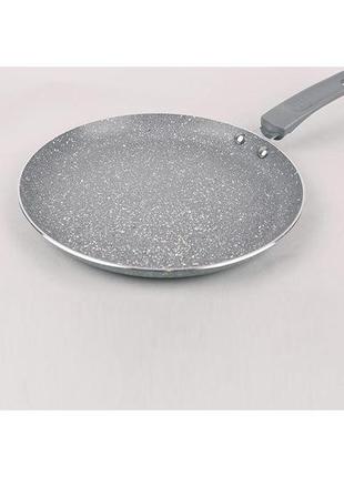 Сковорода блинная антипригарная maestro - 250 мм granite с лопаткой2 фото