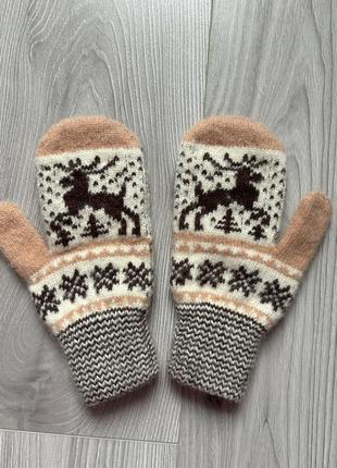 Перчатки женские зимние теплые1 фото