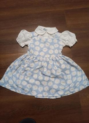 Детское платье с блузкой c&amp;a, употребленное