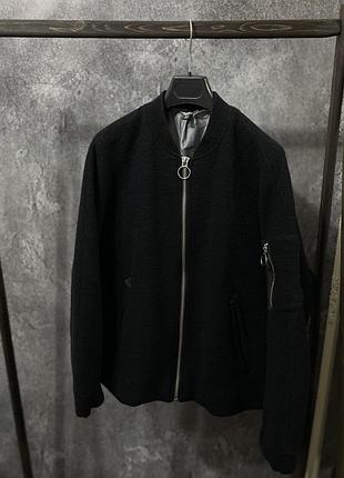 Куртка, бомбер шерстяний h&m