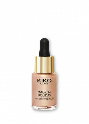 Жидкий хайлайтер kiko milano magical holiday highlighting drops