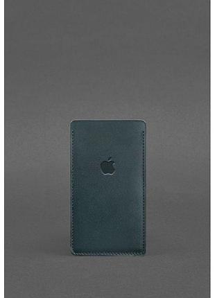Шкіряний чохол для iphone 11 зелений краст