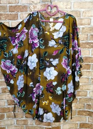 Блуза туніка з штапельної тканини