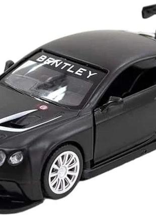 Автомодель металлическая technodrive bentley continental gt3 concept (матовый черный), 250259