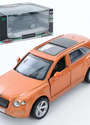 Машина іграшкова джип автосвіт, 1:45, bentley bentayga, інерційна, 11.5см, as-3057