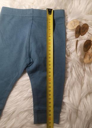 Трикотажные брюки на 3-6 месяцев штанишки6 фото