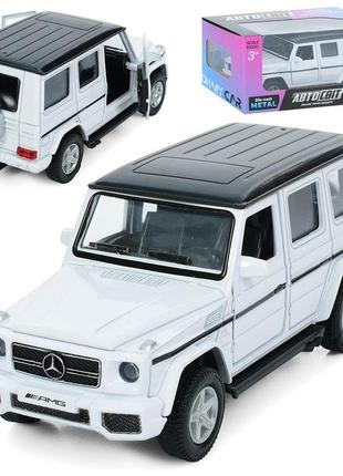 Машина іграшкова джип автосвіт, mercedes-benz g63 amg, інерційна, 13см, as-3103