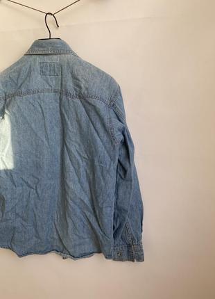 Сорочка куртка джинсова базова оверсайз 100% котон2 фото