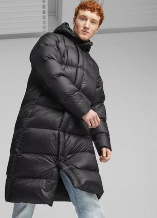 Чоловічий зимовий пуховик  puma long hooded down coat (675377 01)