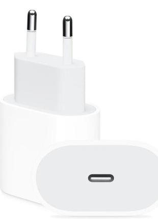 Мережевий зарядний пристрій apple 20w usb-c (a2347)- білий