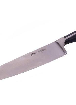 Нож кухонный kamille - 335 мм шеф-повар1 фото