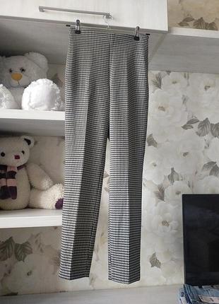 Штани брюки гусяча лапка 34 розмір xs s 44 hm h&m