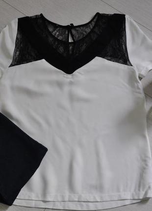 Красивая блузка, топ marks& spencer с кружевом2 фото