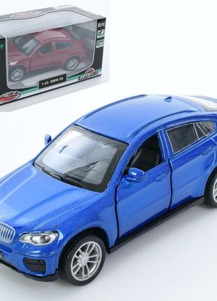 Машина игрушечная джип автомир, 1:43, bmw x6, инерционная, 11см, as-3030