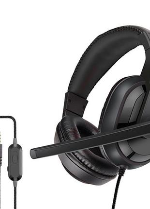 Ігрові навушники з мікрофоном ovleng ov-p7gaming headset black / 3.5 jack 4pin