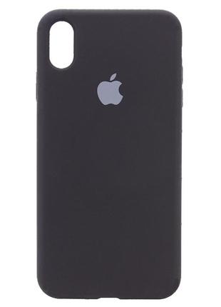 Силиконовый чехол на iphone xr (чёрный)2 фото