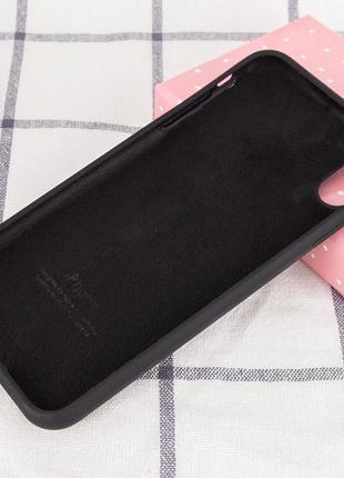 Силиконовый чехол на iphone xr (чёрный)3 фото