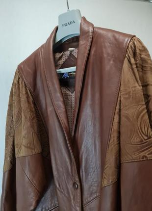 Куртка кожа vintage4 фото