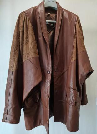 Куртка кожа vintage8 фото