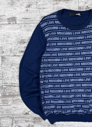Монограммный свитер love moschino2 фото