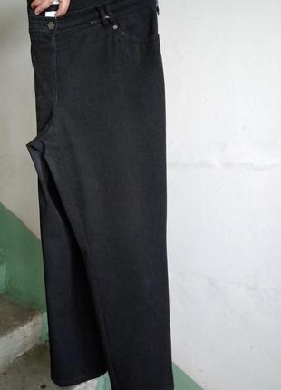 Р 16/50-52 базові чорно-сірі джинси штани стрейчеві пояс на гумці bonita3 фото