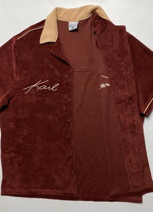 Сорочка karl kani autograph towel bowling shirt4 фото