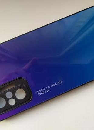 Чехол градиент стеклянный для xiaomi redmi note 10 pro
