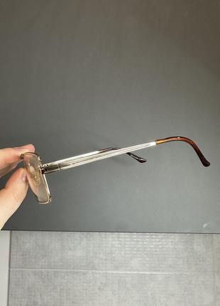 Имидживые прозрачные очки золотая оправа