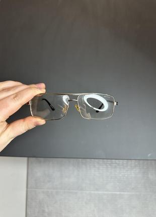 Имидживые прозрачные очки золотая оправа