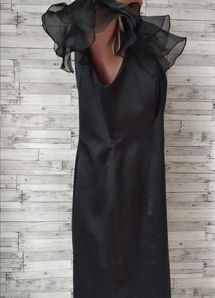 Нарядное платье debenhams женское черное с одним плечом4 фото